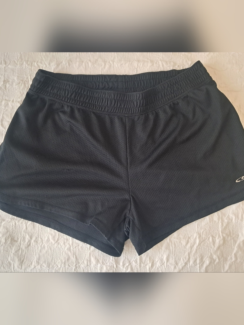Women’s Black Athletic Mesh Shorts